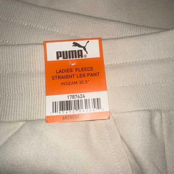 Puma Ladies' Fleece Straight Leg Pant  Tan Size XXL - Picture 3 of 10